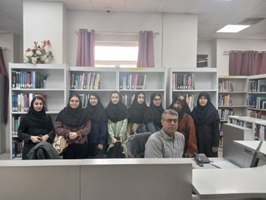 گزارش تورآشنایی با کتابخانه گروه کاردرمانی همزمان با هفته پژوهش